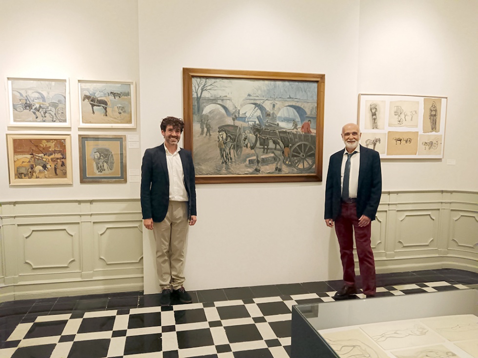Los comisarios de la exposici&oacute;n F. Javier P&eacute;rez Rojas y David Guti&eacute;rrez Pulido.