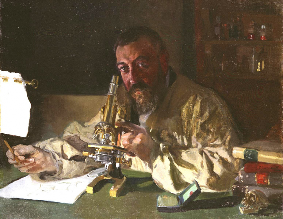 Joaqu&iacute;n Sorolla. El Dr. Simarro en su laboratorio (1897. Universidad Complutense de Madrid)