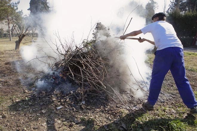 Imagen de archivo de una quema agrícola