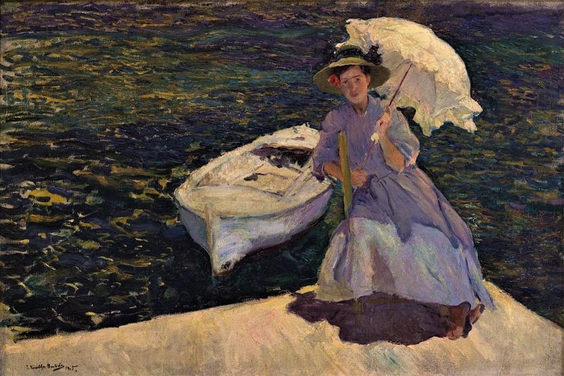 Joaqu&iacute;n Sorolla. Mar&iacute;a en el puerto de J&aacute;vea. 1905. Museo de Bellas Artes de la Habana (Cuba). BPS 1773.