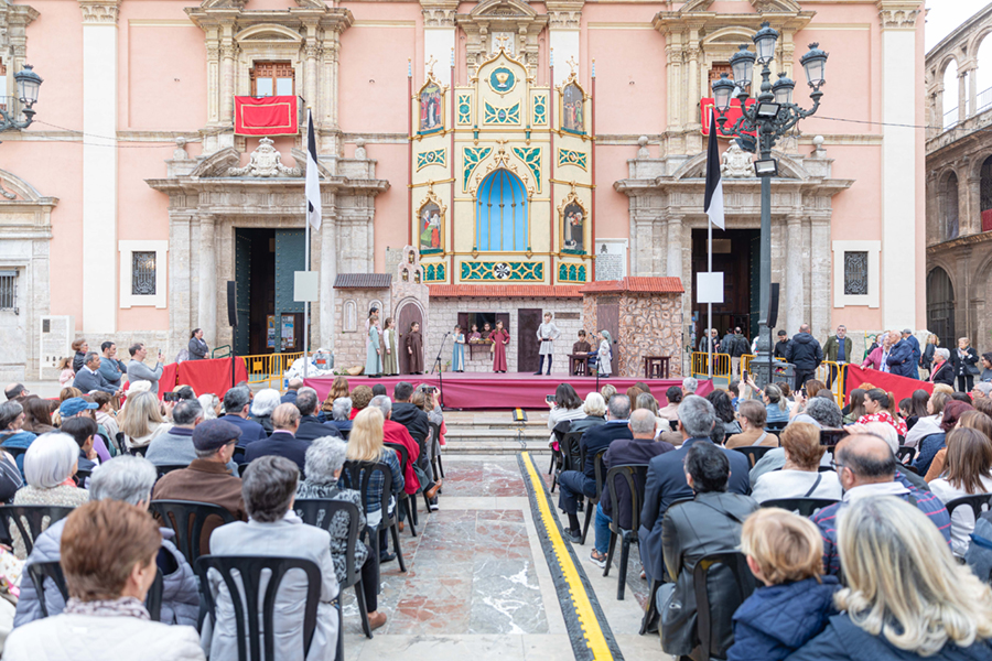 Representaci&oacute;n Altar del Carmen. Imagen: Junta Central Vicentina