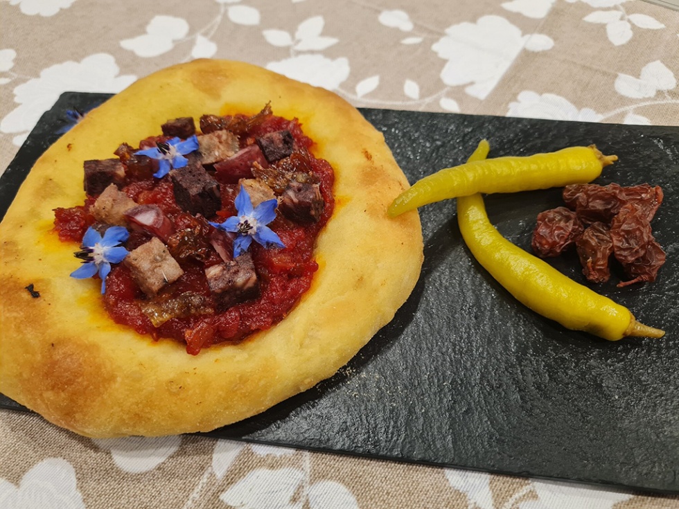 La propuesta Coca de Riu Rau de Xavi-a a la Sal. Imagen: Cova Morales Juliana