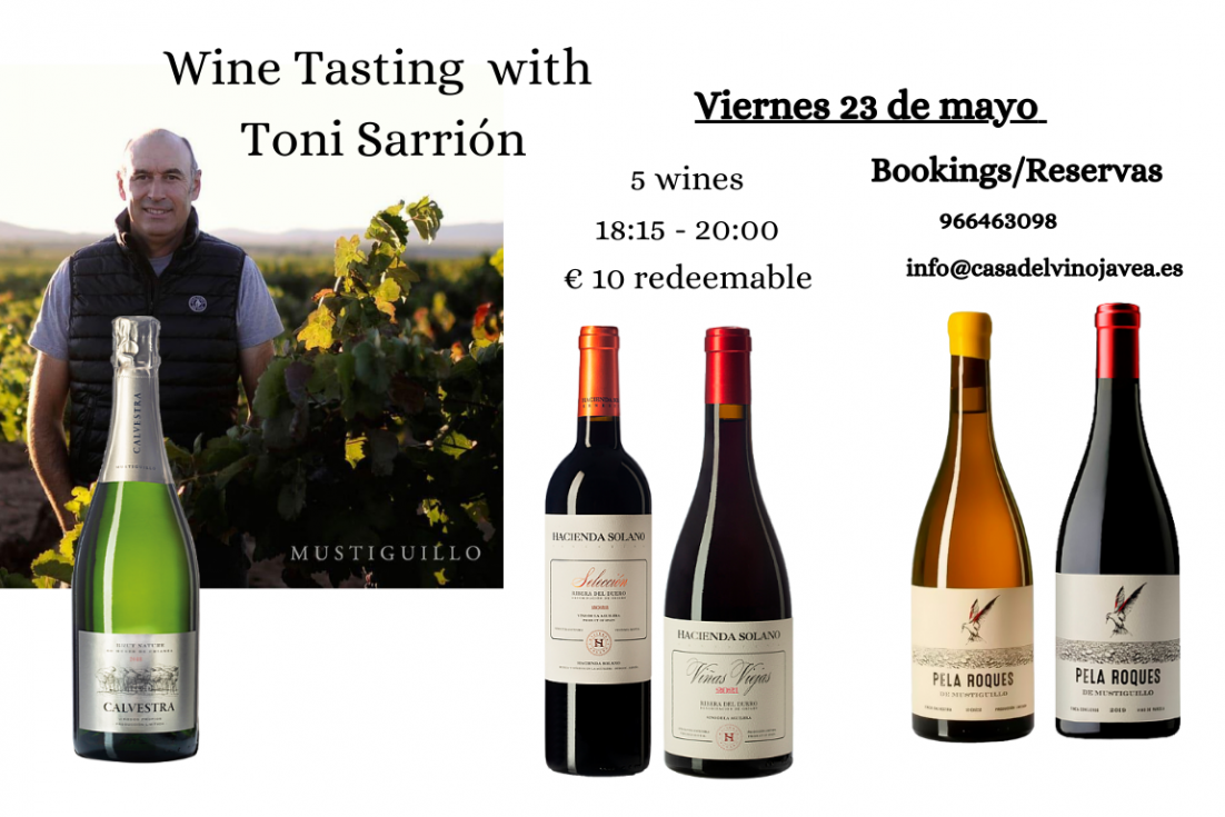 Cita con las bodegas Mustiguillo y Hacienda Solano en Casa del Vino Jávea |  Noticias de Xàbia / Jávea - Xàbia al día, actualidad informativa