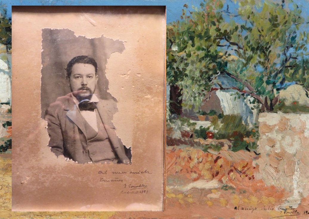 Antonio García. Retrato de Joaquín Sorolla. 1898. Colección particular; El viejo riurau. Jávea. 1900. Colección particular