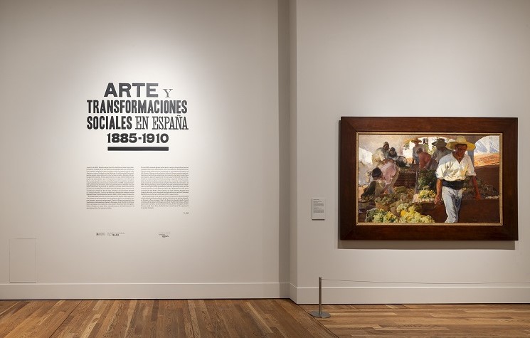 Exposici&oacute;n Arte y transformaciones sociales en Espa&ntilde;a, 1885-1910, en el Museo del Prado (Madrid) con la obra de Sorolla Transportando la uva. J&aacute;vea (1900) / Museo Nacional del Prado