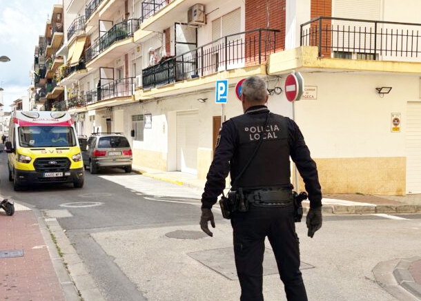 Imagen de archivo de una actuación de la Policía Local de Xàbia