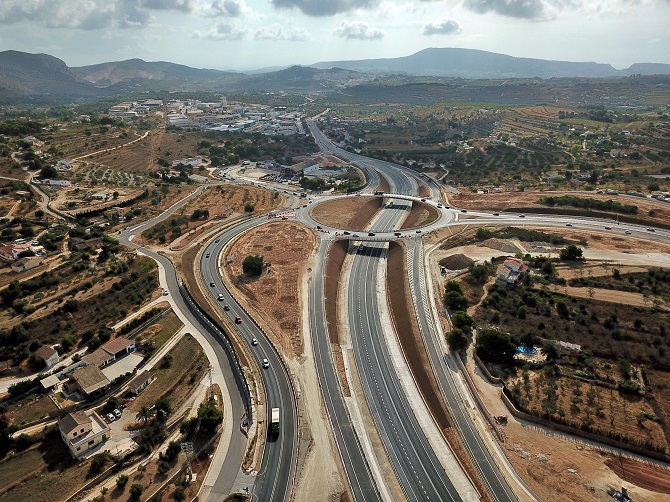 Imagen de archivo de la nueva circunvalación de Benissa