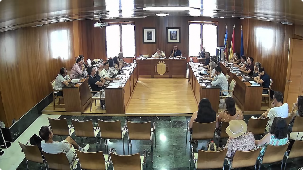 Imagen del pleno celebrado hoy en X&agrave;bia