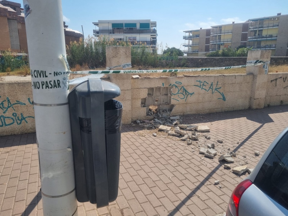 Imagen del lugar donde se produjo la explosi&oacute;n
