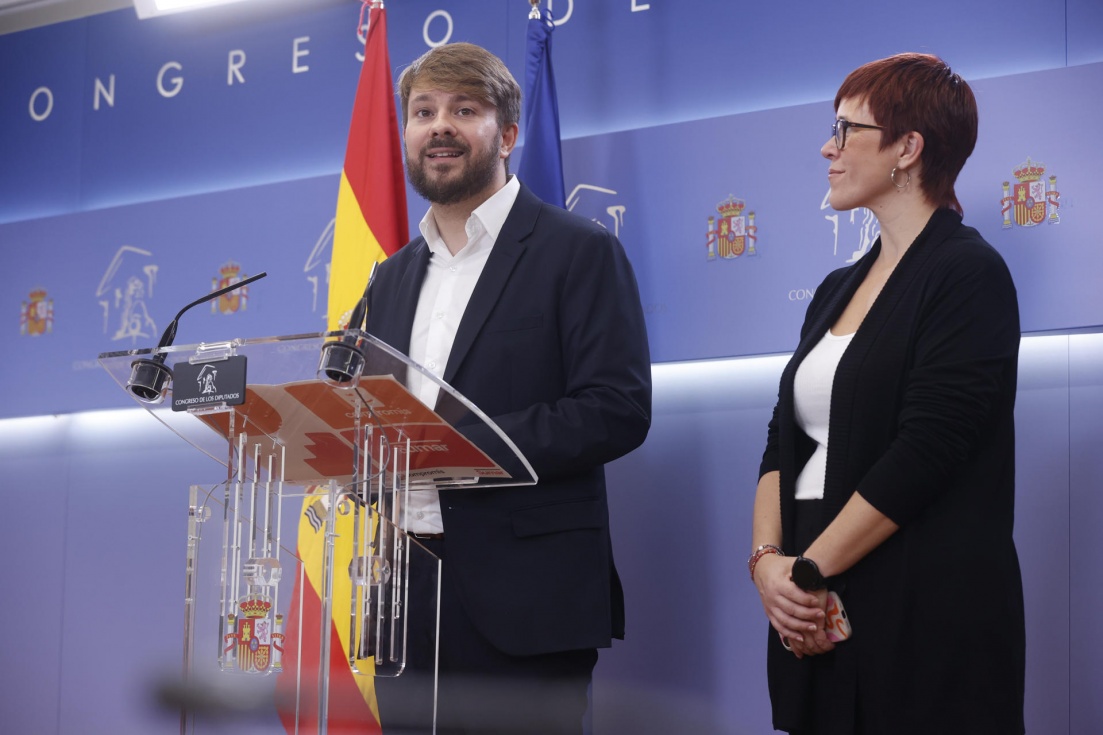 El diputado por Comprom&iacute;s Sumar Alberto Ib&aacute;&ntilde;ez en el Congreso de los Diputado.EFE/ Juan Carlos Hidalgo/Archivo