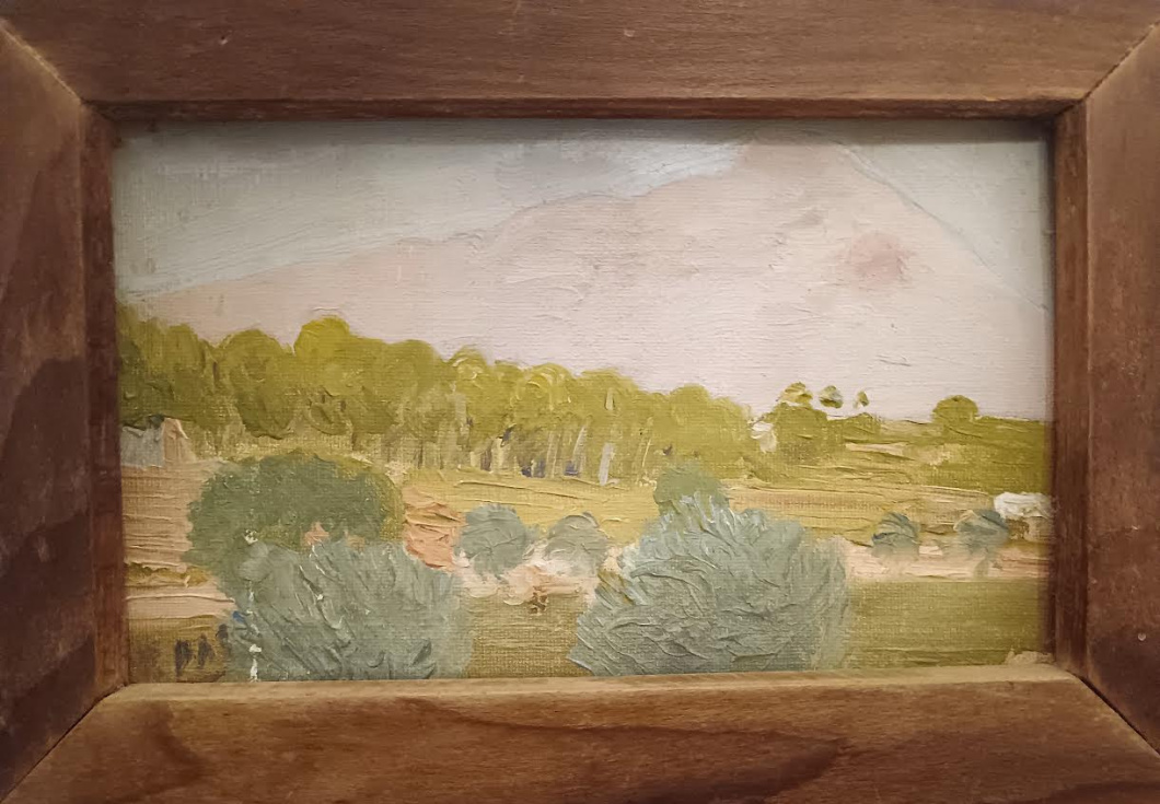 Un pequeño paisaje inédito del pintor xabiero Pedro Bas Codina