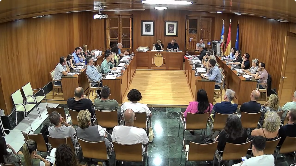 Imagen del pleno celebrado esta semana en X&agrave;bia