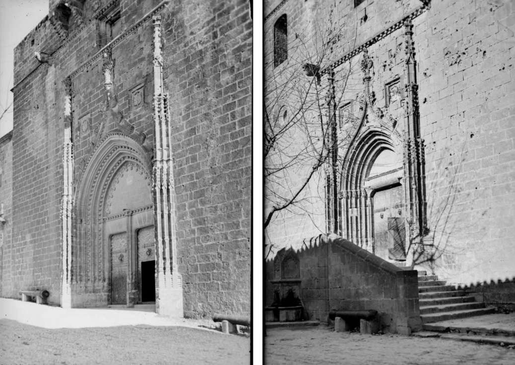 Antonio Passaporte. Portadas de la iglesia de San Bartolomé de Jávea. IPHE, Archivo Loty, 1927-1936, sign. LOTY-08322 y LOTY-08320