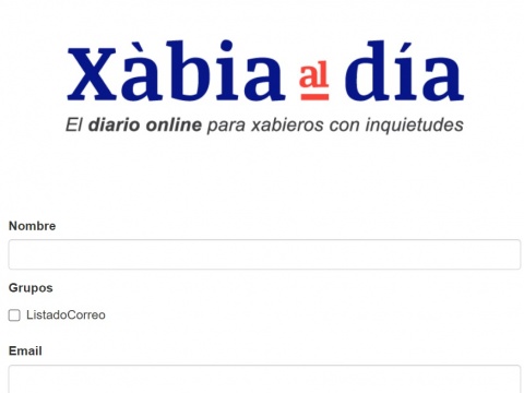 Ap&uacute;ntate al bolet&iacute;n de noticias de X&agrave;bia AL DIA