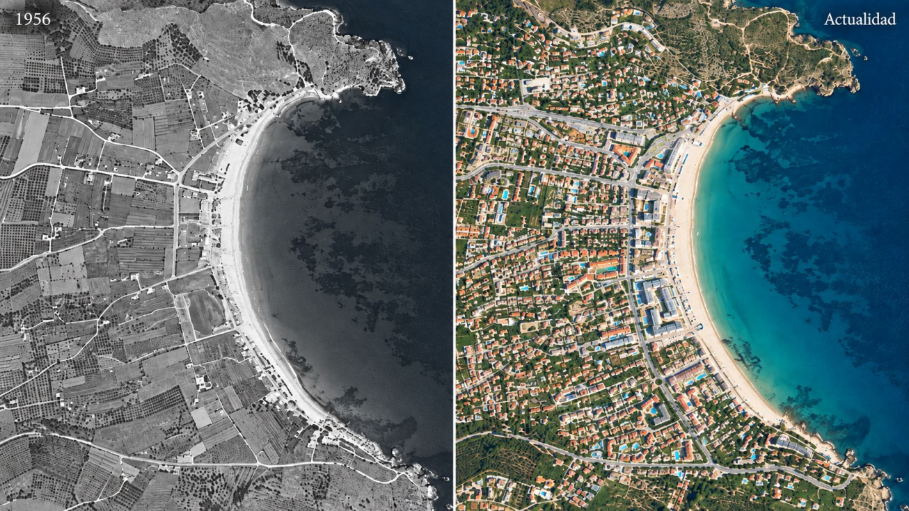 La Xàbia que ya no existe: así se veía el municipio desde el aire en 1956