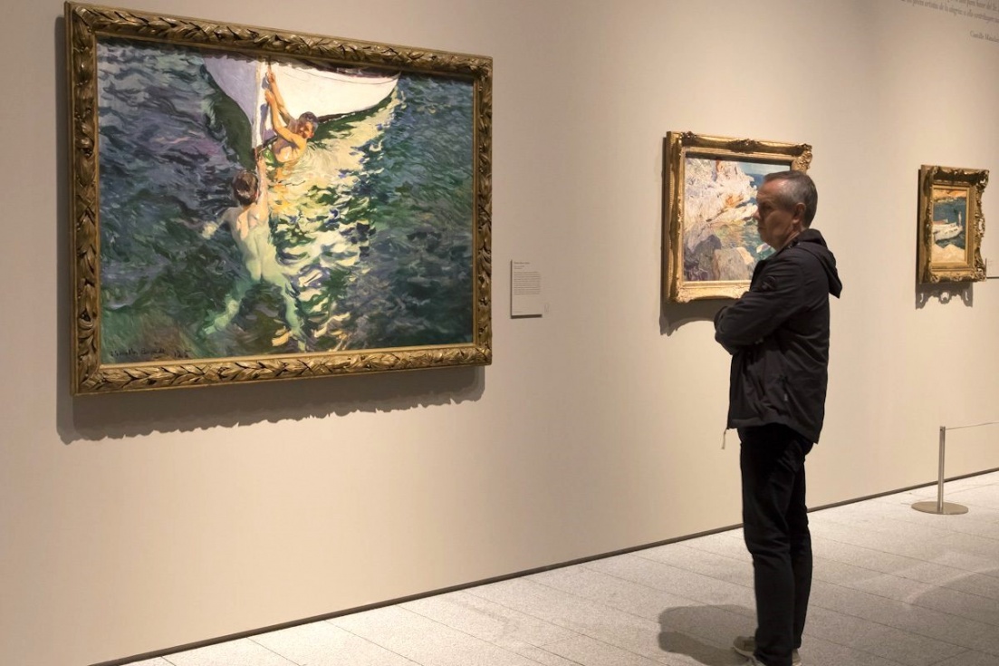 Obras de Sorolla pintadas en X&agrave;bia en la exposici&oacute;n de las Colecciones Reales de Madrid (Imagen: www.hoyesarte.com)