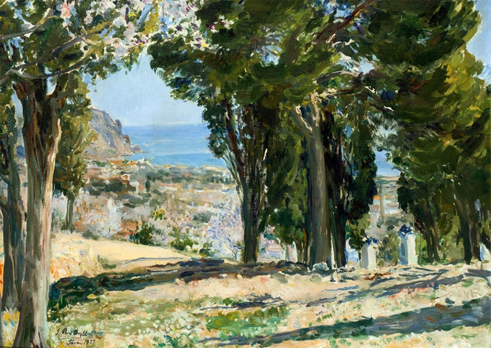 La panorámica de Xàbia y el Calvari a través de los pinceles de distintos pintores valencianos