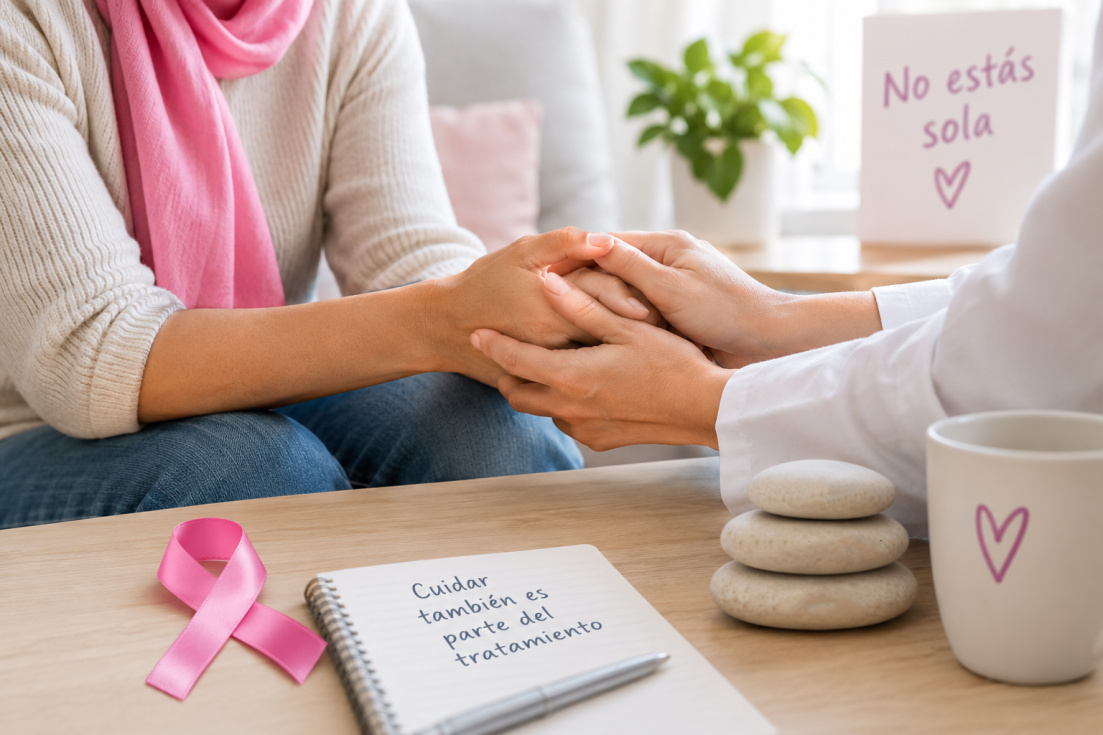 Cáncer de mama y salud mental: la importancia de pedir ayuda para afrontar el diagnóstico