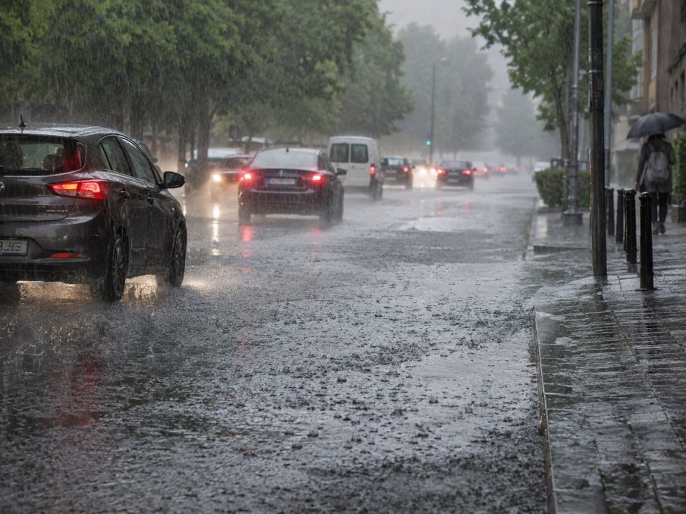 Recreaci&oacute;n de un episodio de lluvias intensas en un entorno urbano