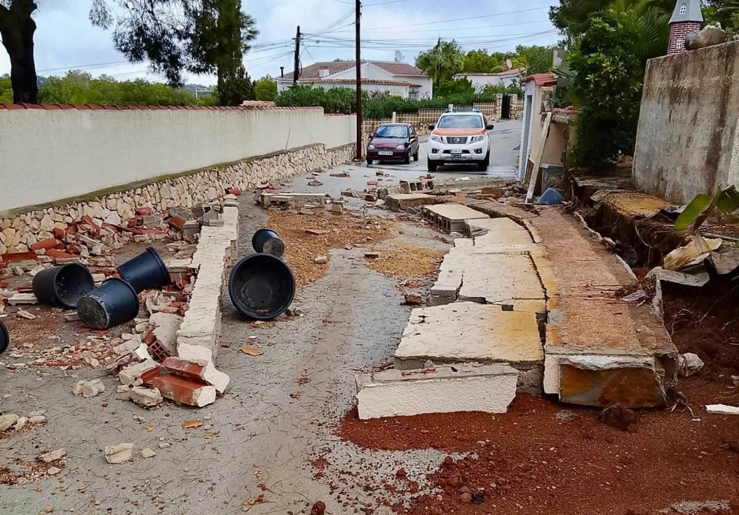 La Generalitat Valenciana ha notificado al Ayuntamiento de X&agrave;bia el ingreso de 200.000 euros para afrontar los primeros gastos y desperfectos ocasionados por la DANA Adam. Imagen: Protecci&oacute;n Civil X&agrave;bia