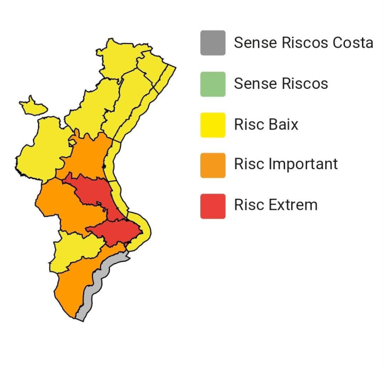 Alerta importante en Xàbia: el aviso por lluvias sube a rojo este domingo