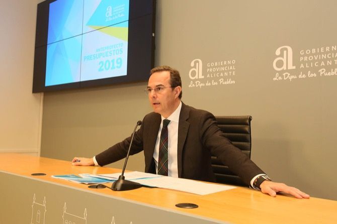 La Diputación presenta un presupuesto de 224 millones de euros para 2019