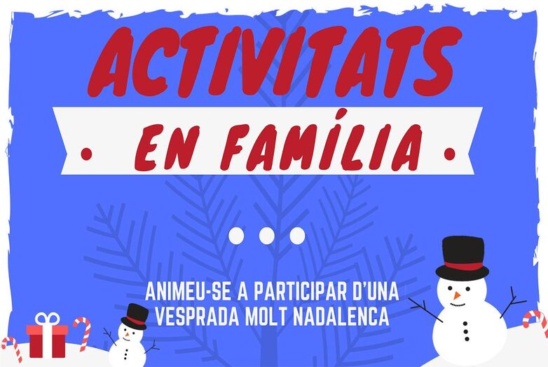 Este sábado la última sesión del año de actividades para familias tendrá temática navideña