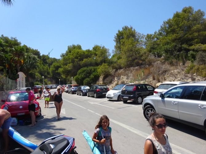 Control de accesos este año también en el Portitxol para evitar el caos de coches
