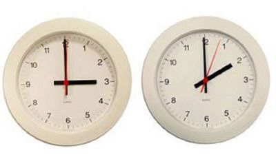 Cambio de hora al horario de invierno