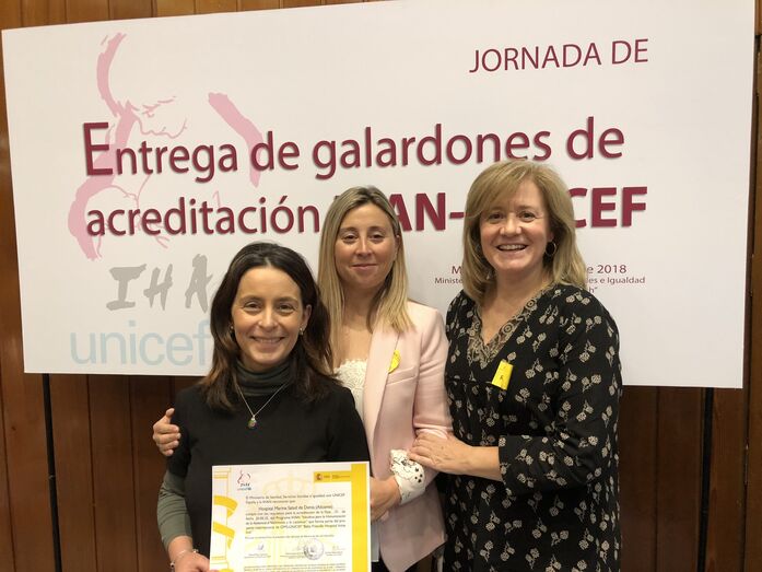 El Hospital de Dénia galardonado por fomentar la lactancia materna entre el 80% de las mujeres que dan a luz