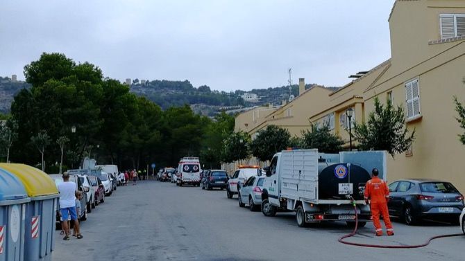 Tarde movidita en Xàbia para Protección Civil y Bomberos