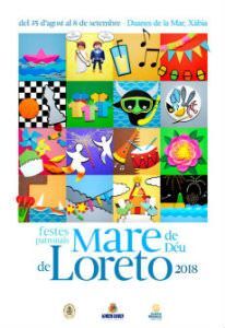 Programa fiestas Mare de Déu de Loreto:  lunes 27 de agosto: Noche de música
