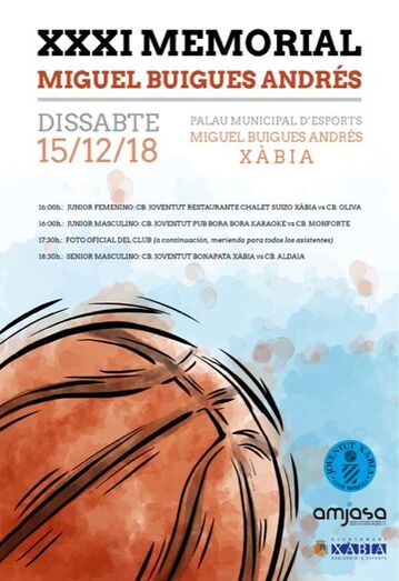 El Joventut Xàbia organiza este sábado el Memorial Miguel Buigues Andrés