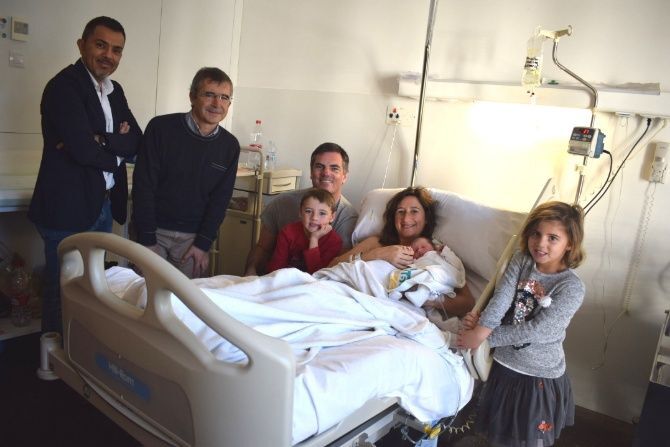 La tercera hija de una familia de Xàbia, primer bebé del año en la Comunitat