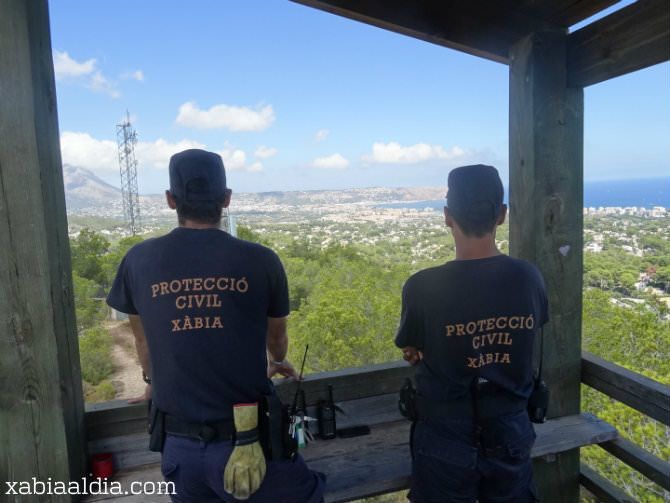 Protección Civil de Xàbia inicia el periodo estival de vigilancia forestal