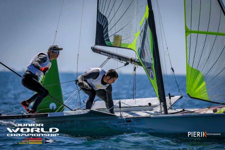 Enrique Luján y Antonio Torrado participan en el Campeonato del Mundo de 49er
