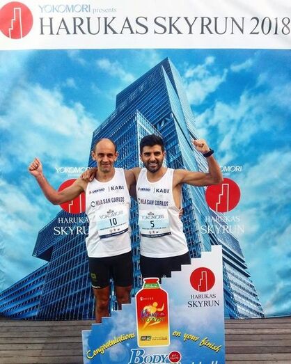 Toni Soler y Nasio Cardona superan los 1610 escalones del Abeno Harukas Tower en diez minutos