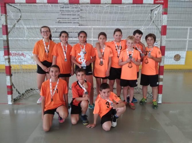 El alevín mixto del Club Handbol Xàbia se proclama subcampeón provincial