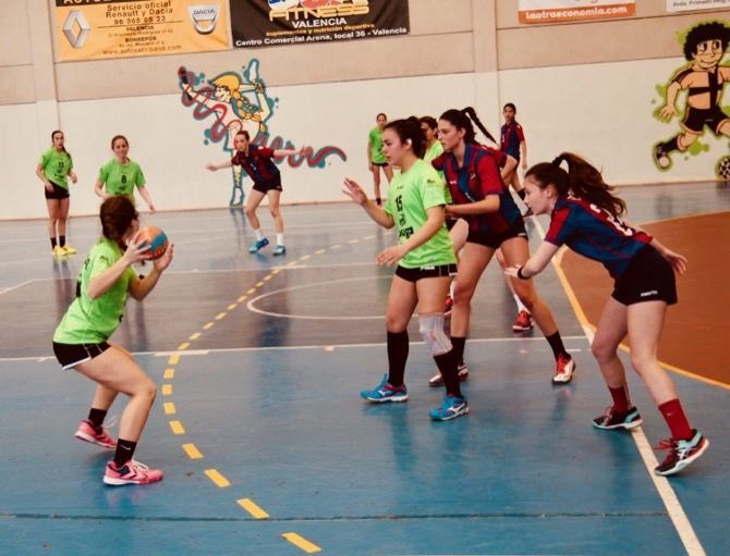 El cadete del Handbol Xàbia pierde contra el Marni