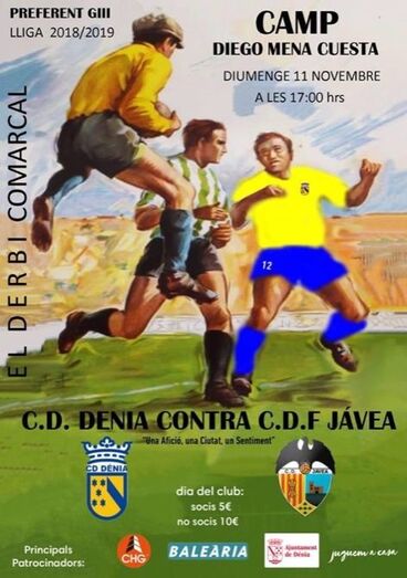Derby por todo lo alto entre el CD Jávea y el CD Dénia