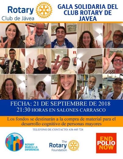 El rotary Club Jávea organiza una gala solidaria para recaudar fondos
