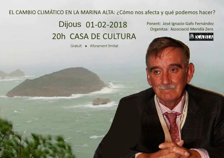 Meridià Zero aborda el cambio climático en La Marina de la mano de José Ignacio Gafo