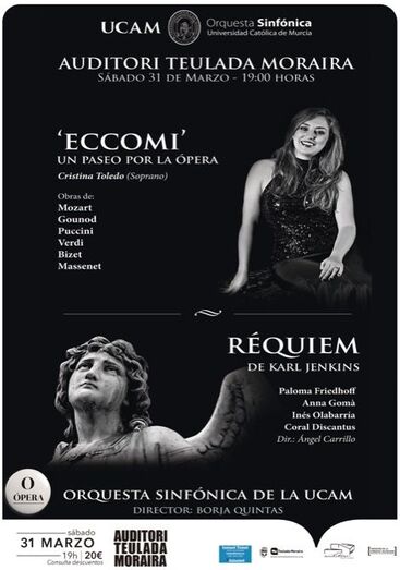El auditorio de Teulada programa “Un paseo por la ópera” para la tarde del sábado santo
