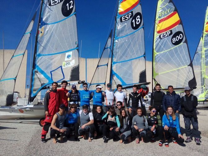 Enrique Luján del CN Jávea participa en una concentración de la Española de Vela