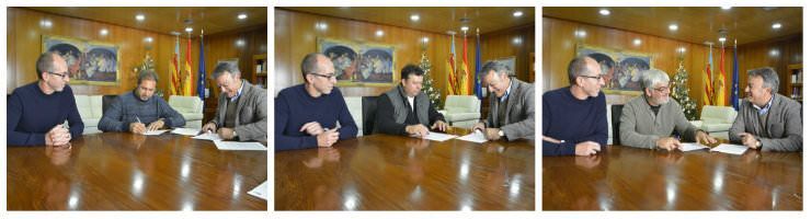 Fotonoticia: Renovados los convenios con el Club Náutico y la Escuela de Pintura Mediterránea