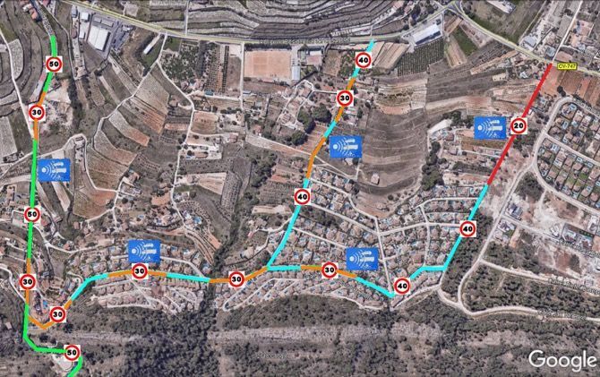 La Policía Local de Benitatxell se pone seria e implanta controles de velocidad por la urbanización Les Fonts