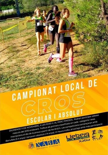 El Club Atletismo Llebeig organiza el Campeonato Local de Cros