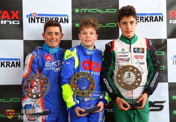 El joven piloto de karts xabiero Daniel Augereau líder del campeonato Rotax categoría Junior