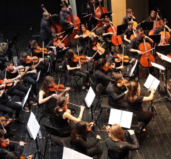 Estudiantes de música de la Marina Alta y la Marina Baixa se dan cita en l'Encontre d'Orquestres