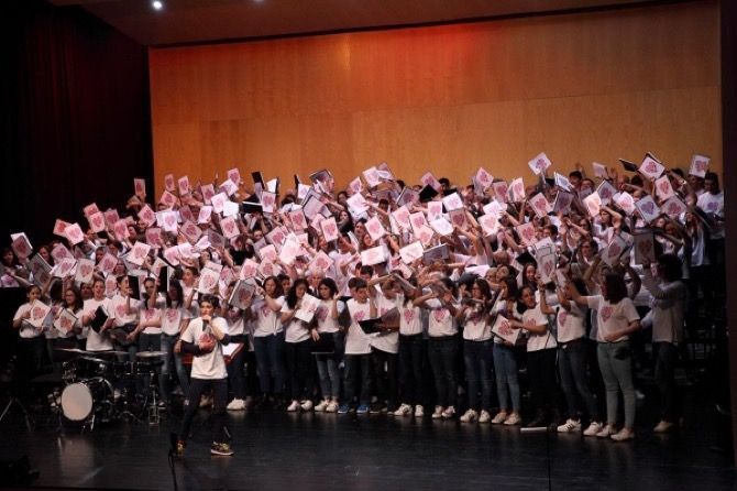 El grup Polifonic Ars Nova participa en la IV edición de l'Eso canta amb cor en el Auditorio de Teulada